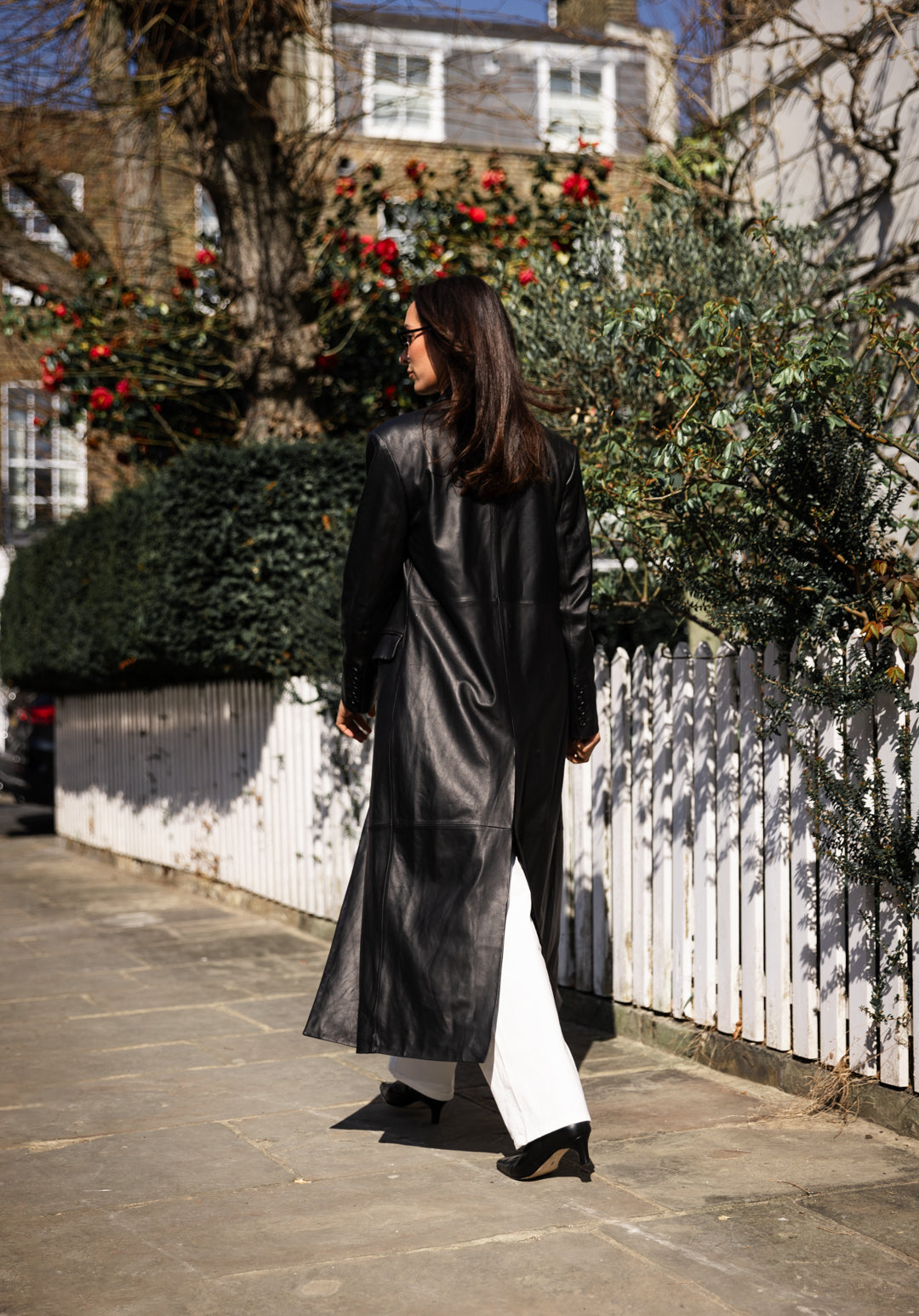 Mayfair Leather Trench Double  Breasted