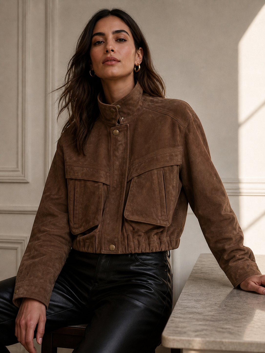 Belgravia Bomber Tan