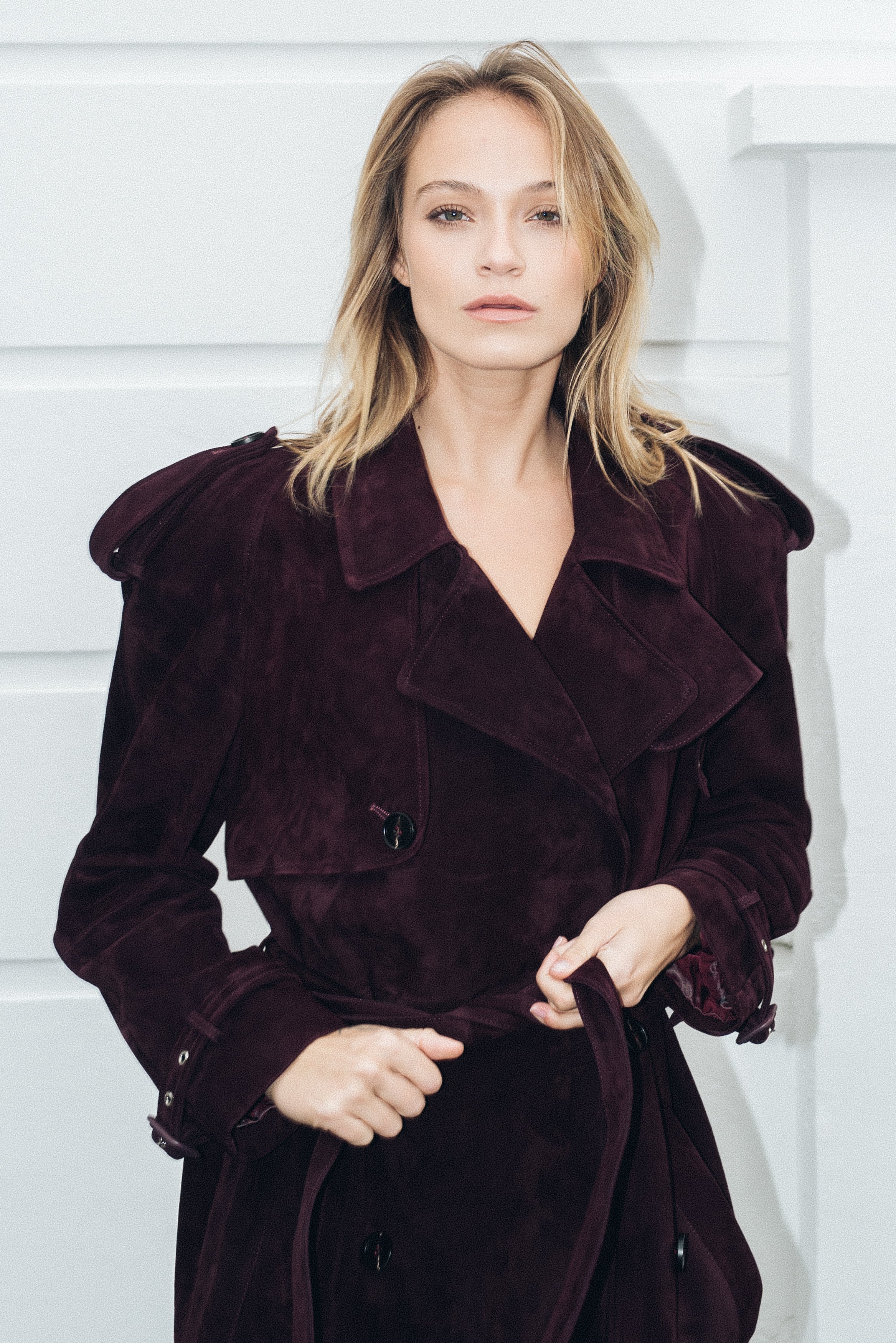 Sloane Suede Trench Coat