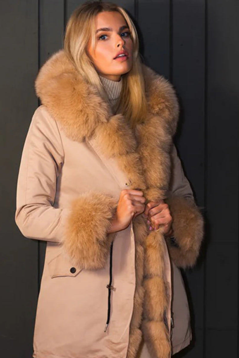 Fox Lux Parka Champagne 3/4 Length