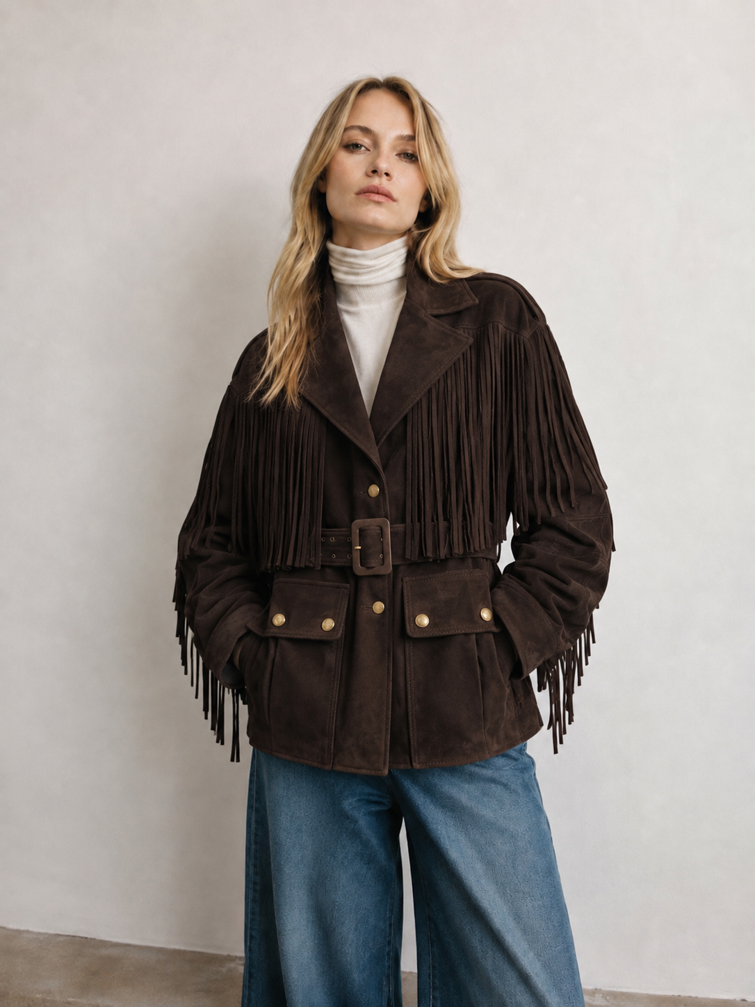 The Aspen Suede Fringe Jacket