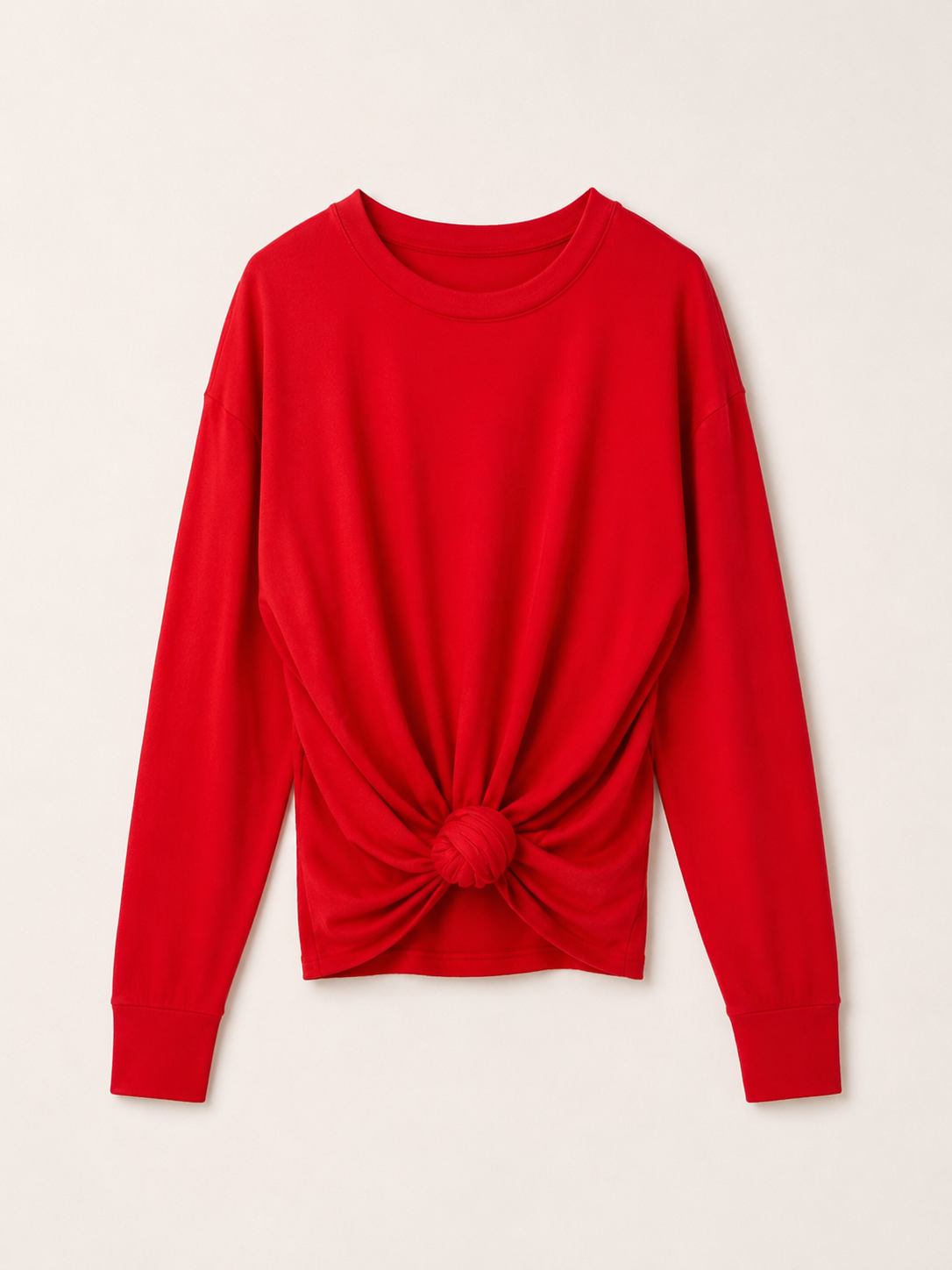 Knotted Long Sleeve Top