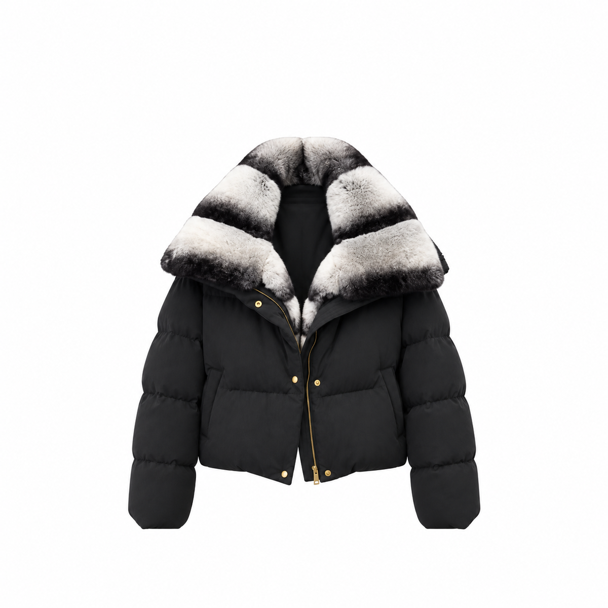 Sloane Fox Aspen Luxe Goose Down Fur Puffer Jacket