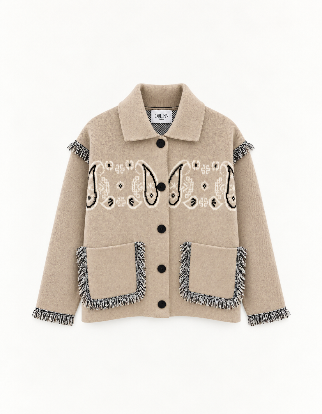 The Sienna Western Paisley Knit Jacket