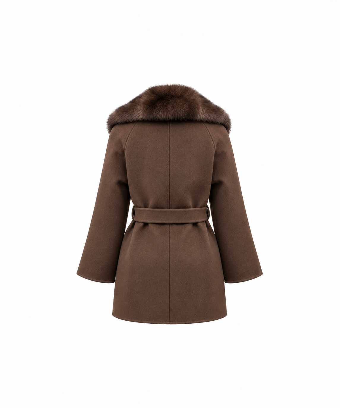 The Sloane Mink-Trim Cashmere Coat