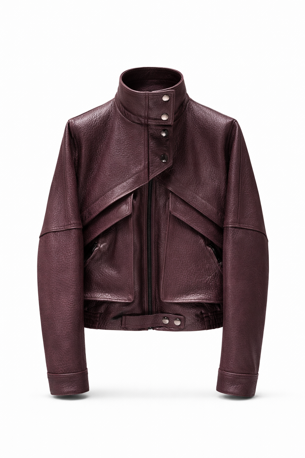Lola Leather Bomber Jacket