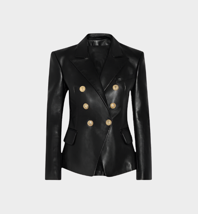 Mayfair Vegan Leather Blazer
