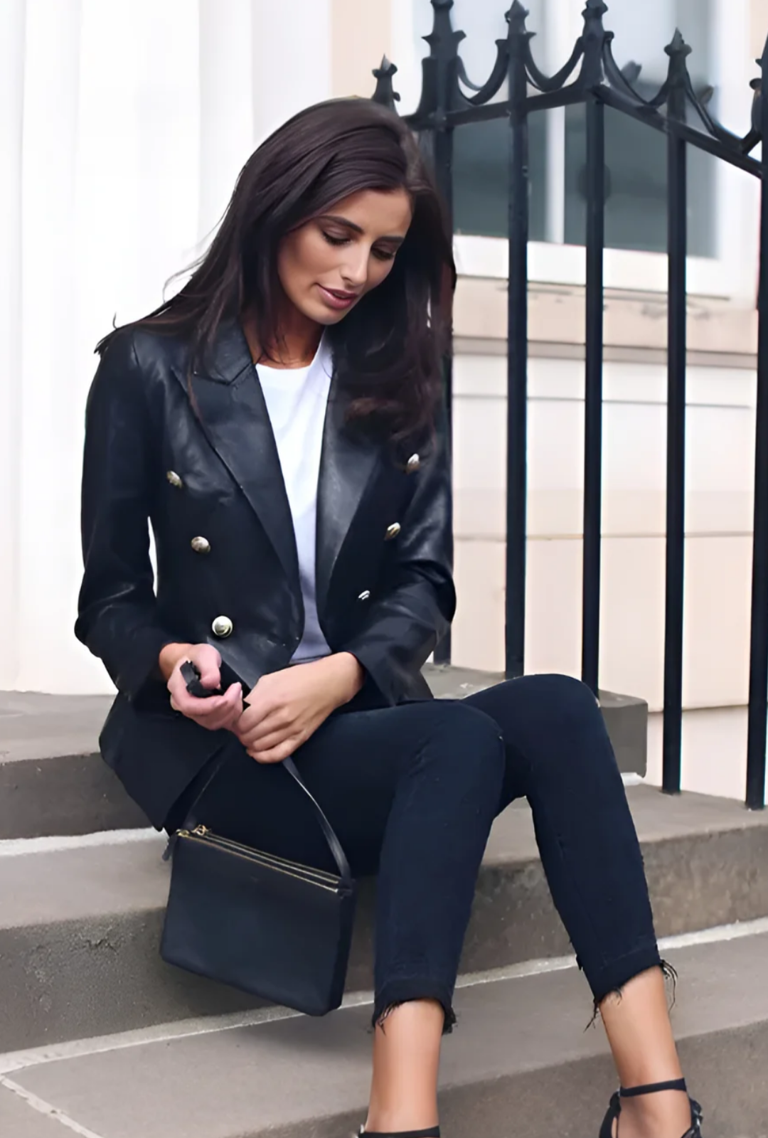 Mayfair Vegan Leather Blazer