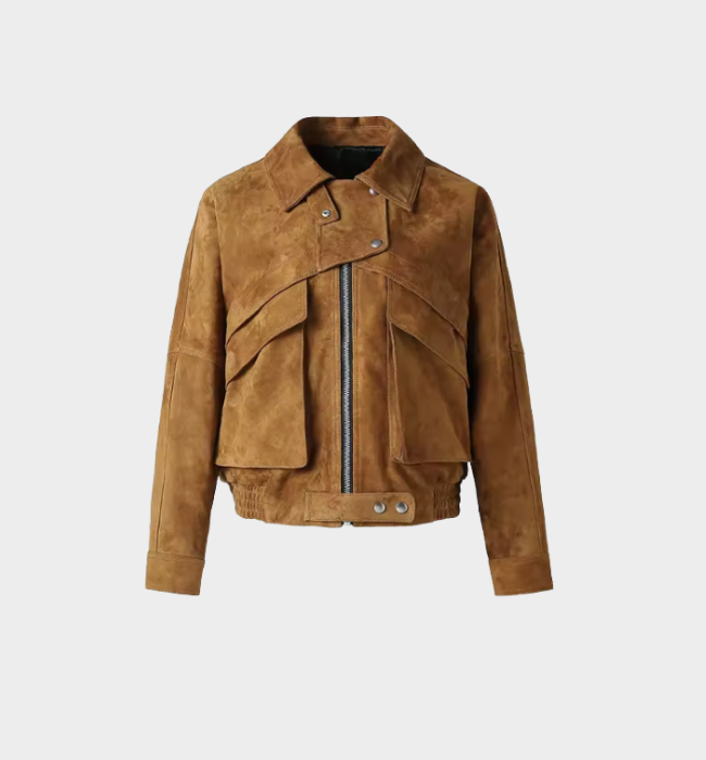 Sloane Suede Bomber Jacket