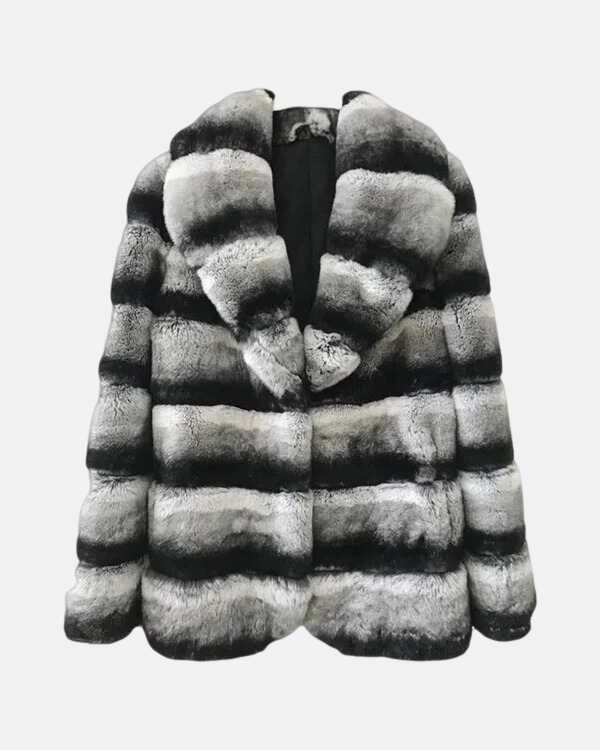 Rabbit Rex Black and White Coat