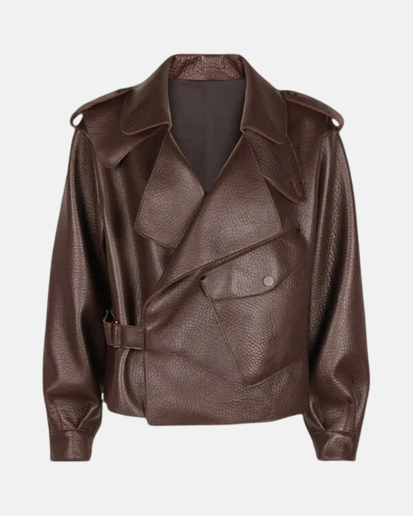 Grained  Leather Dempsey Jacket