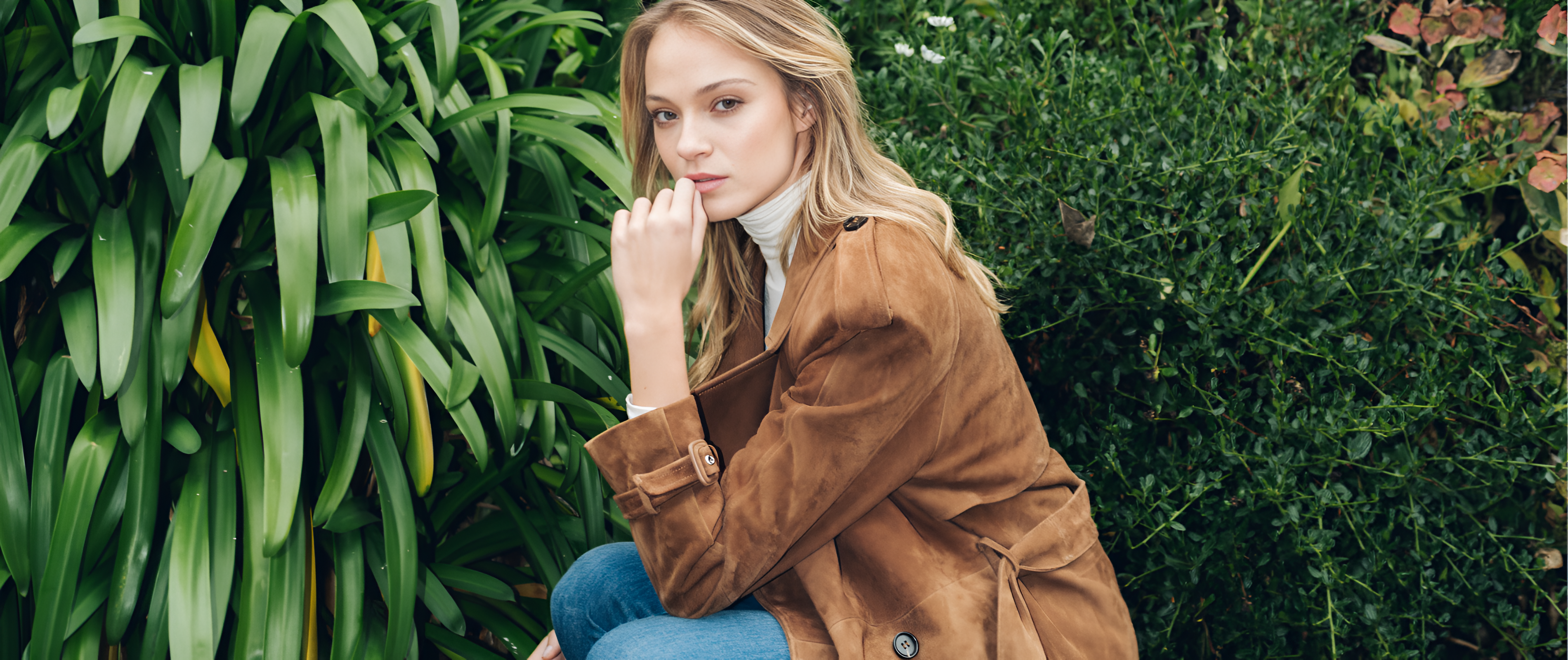 Sloane Fox Long Leather Jacket