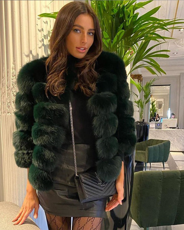 Emerald Fur Coat