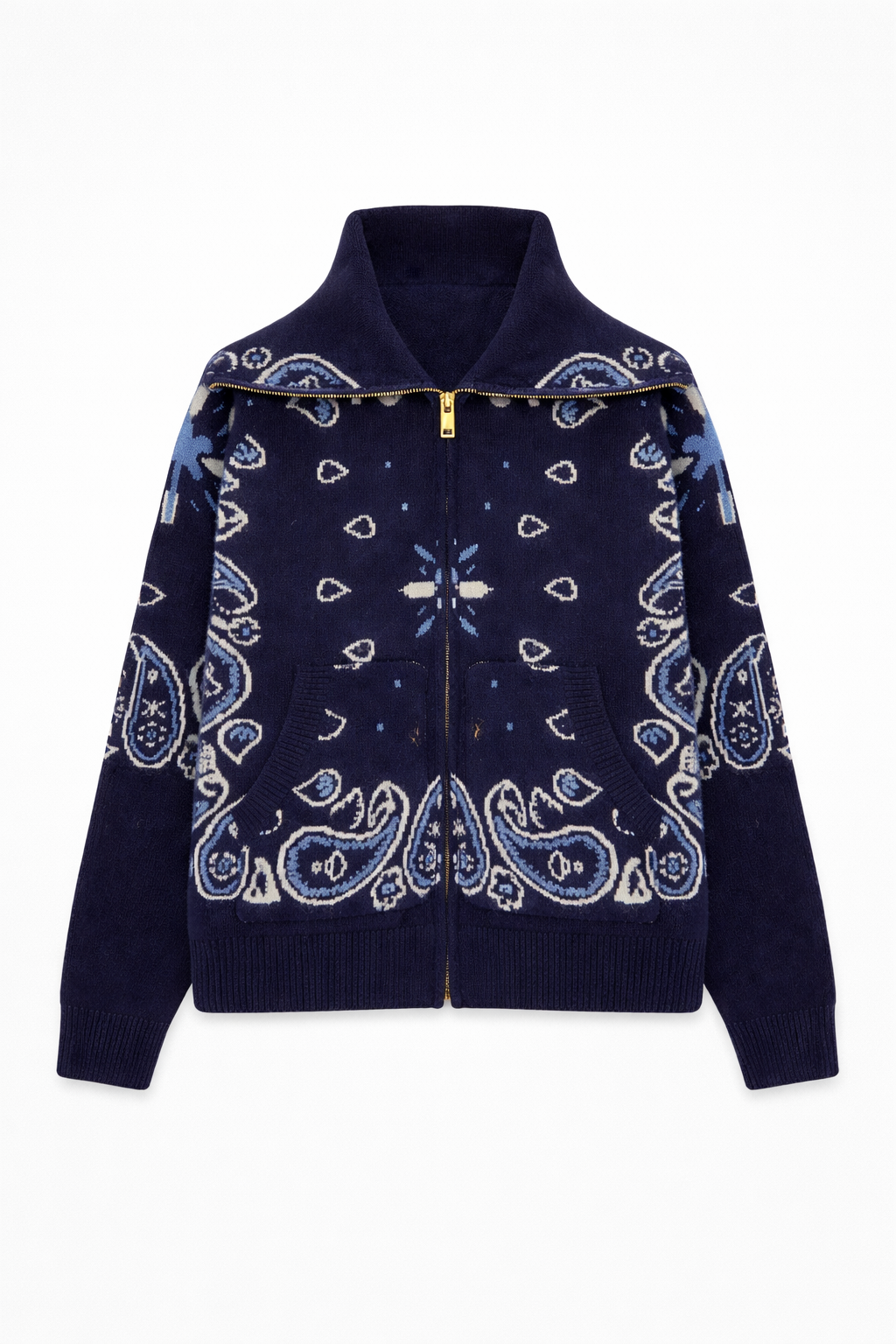 Bandana Zip Cardigan