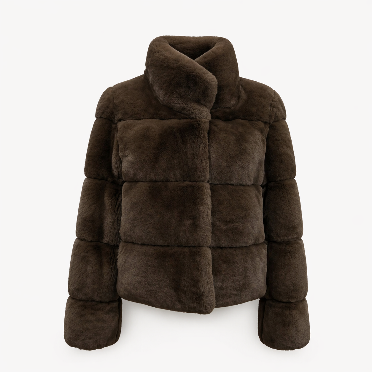 Rex Rabbit Fur Jacket Espresso Brown