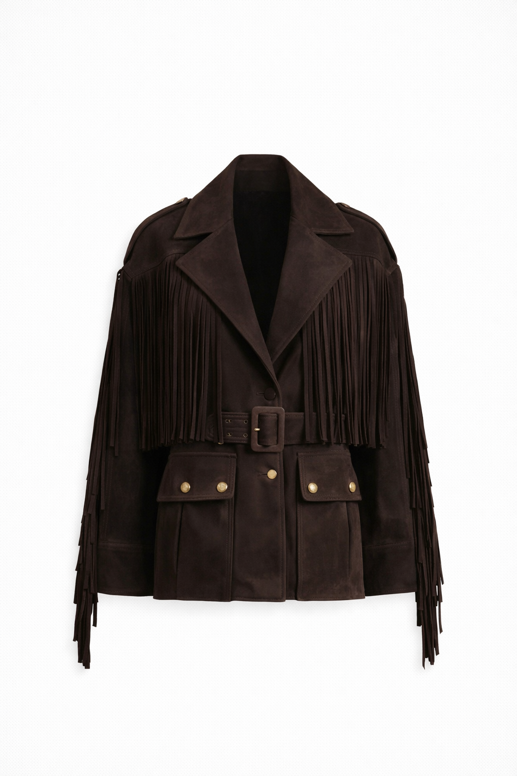 The Aspen Suede Fringe Jacket