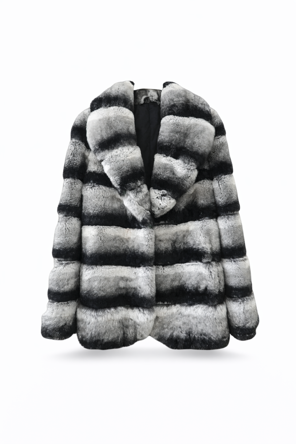 Rabbit Rex Black and White Coat