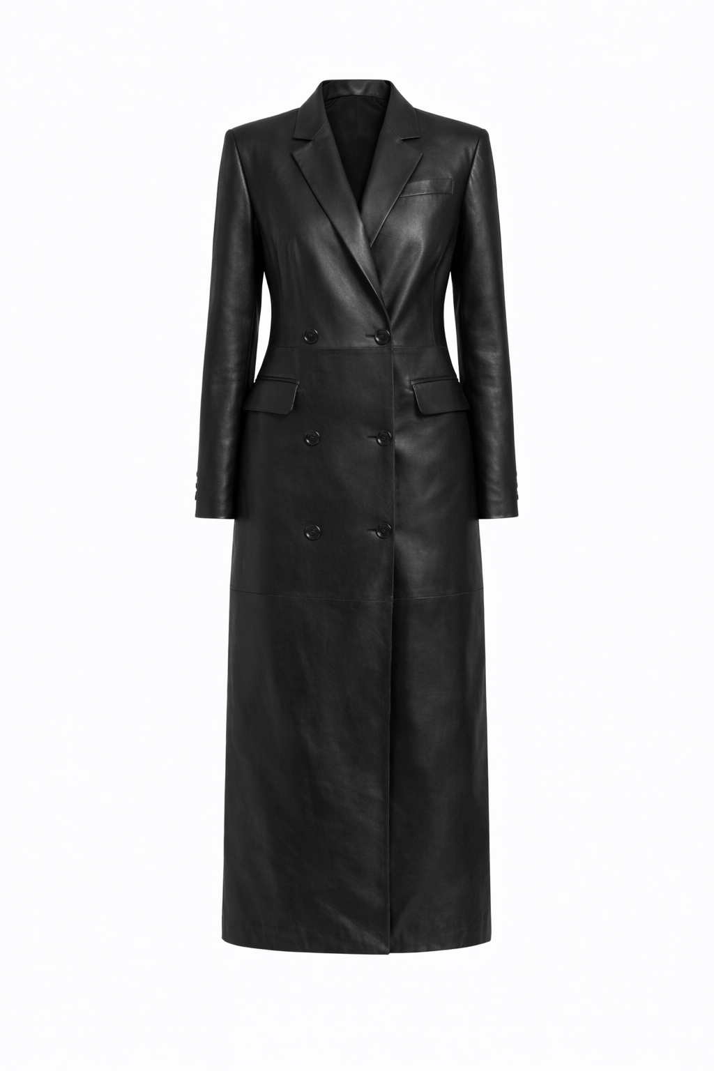 Mayfair Leather Trench Double  Breasted