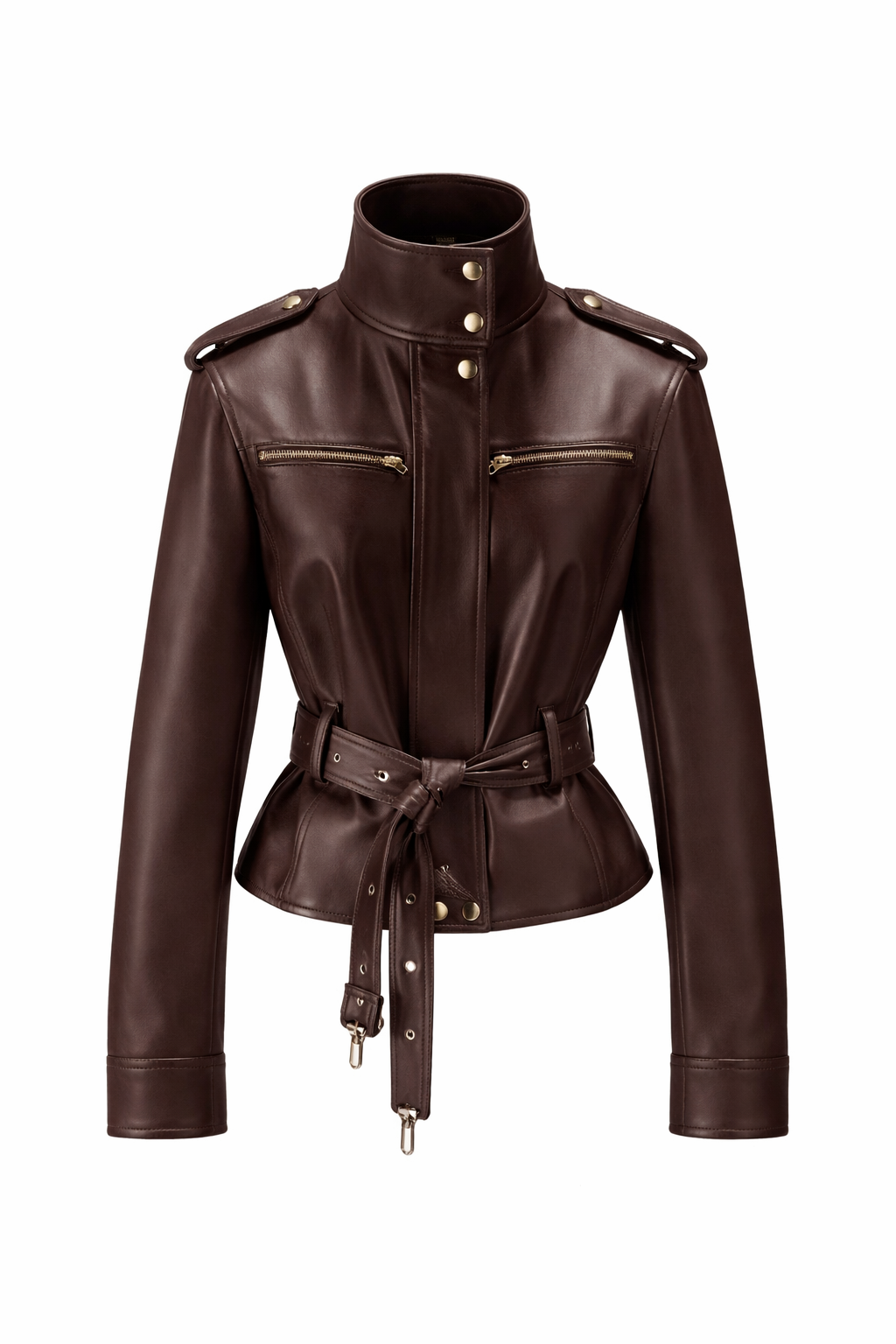 The Hailey Crop Leather