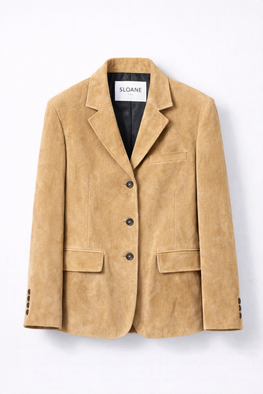 Boyfriend Suede Blazer Cream