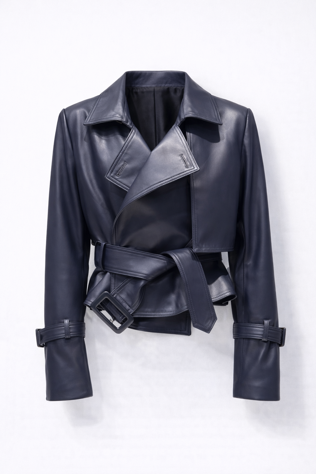 Sloane Leather Cropped Jacket