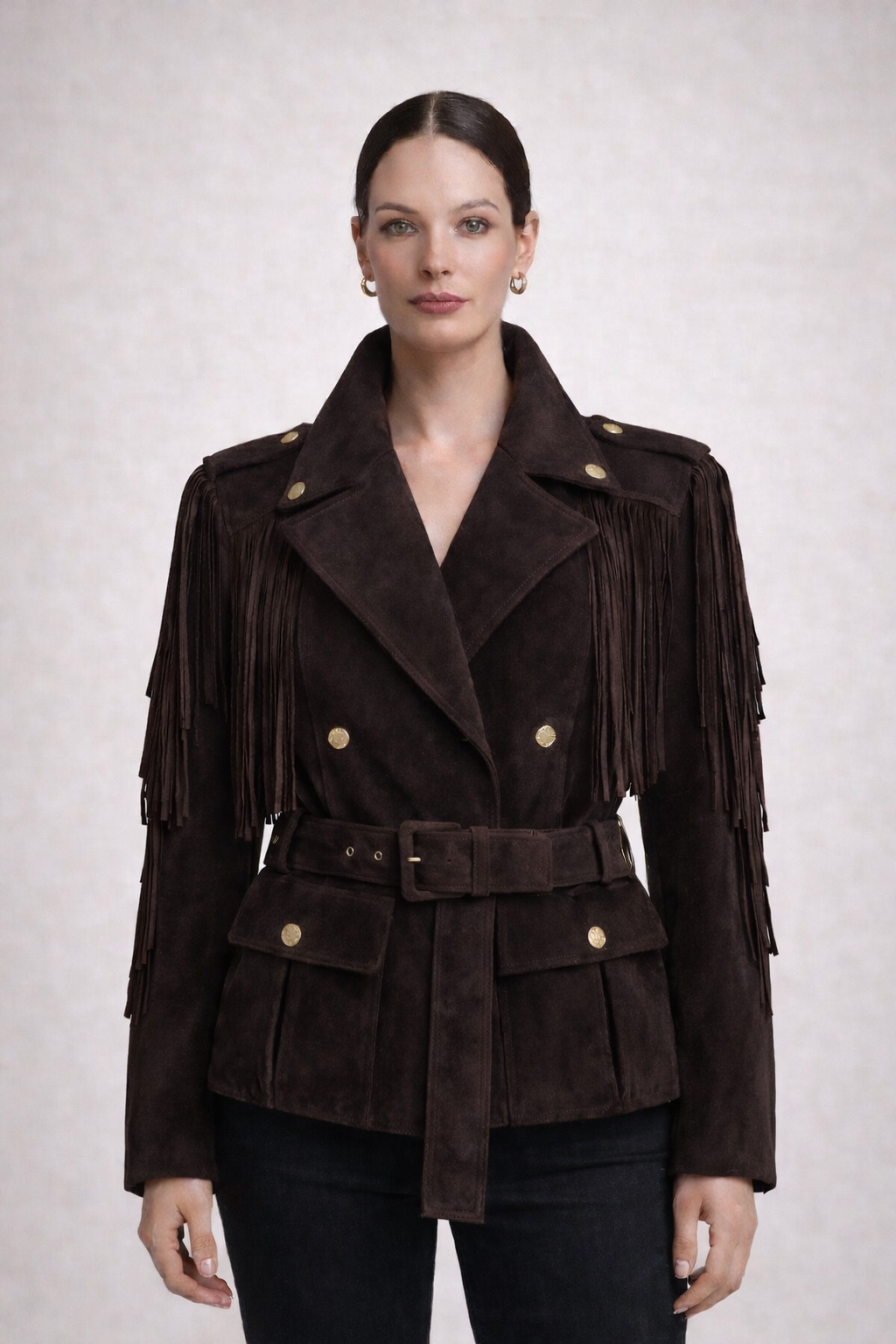 The Aspen Suede Fringe Jacket