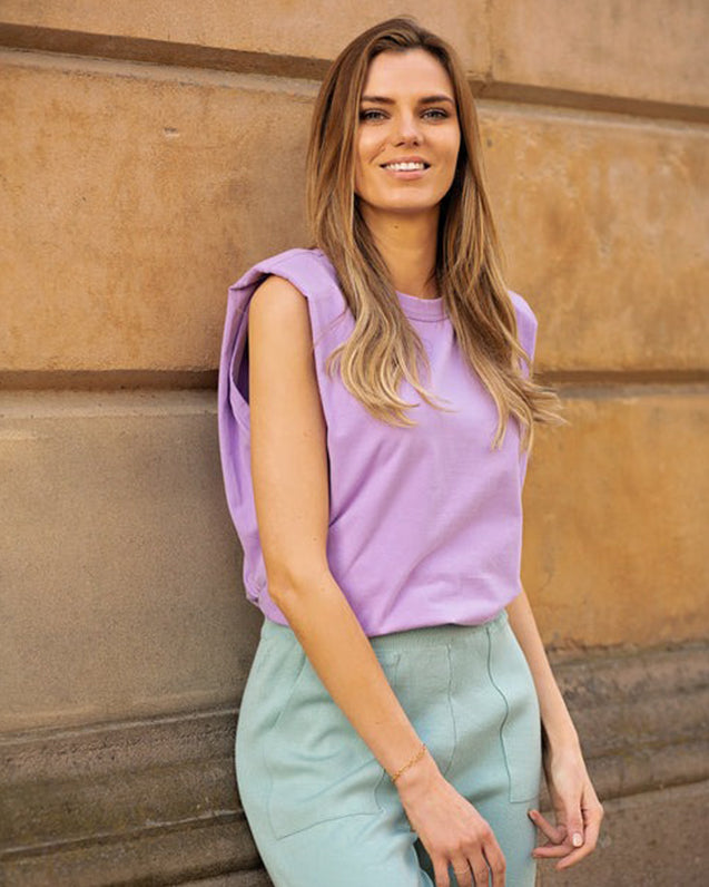 Lilac Padded T-shirt