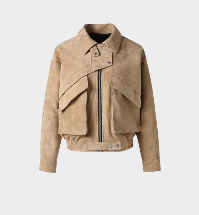 Sloane Suede Bomber Jacket