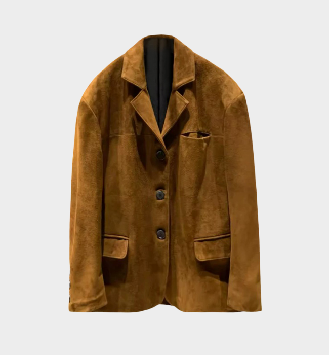 Mayfair Suede Blazer Tan