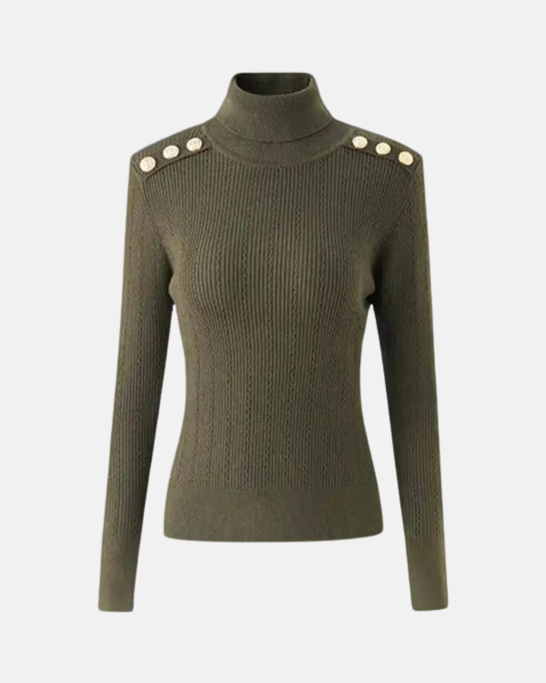 Green Roll Neck Jumper