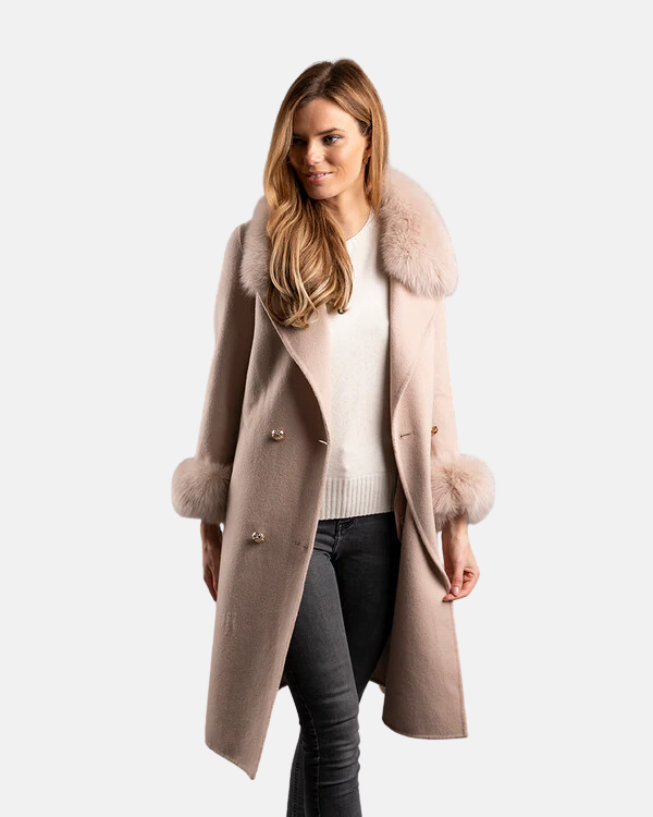 Sloane Wool Coat Beige Blush