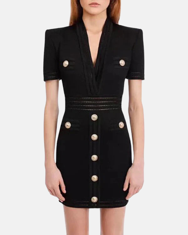 Monica Body Sculpt Dress Black